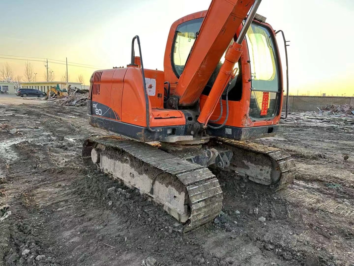 8ton 8000kg Used Doosan Excavators Doosan Dx80 Excavator 0.32m3 Bucket Capacity