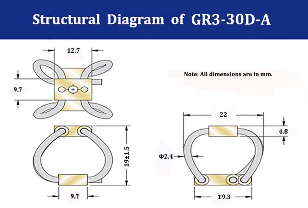 Exquisite Aerial Photography Camera Gimbal Stabilizer Helicopter Drone Vibration Protection GR3-30D-A Compact Wire Rope