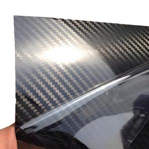 China Stretchable Carbon Fiber Car Vinyl Wrap With Wet Installation Method wholesale