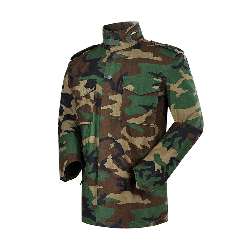 Acceptable OEM/ODM Polyester/Cotton Olive Green Mens Jacket M65 For Outdoor Activities XS-XXL