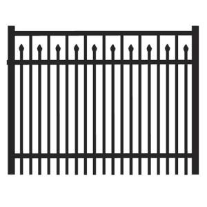 China 2500mm 3000mm Tubular Steel Fence Dark Grey Black Green Metal Tubular Fencing wholesale