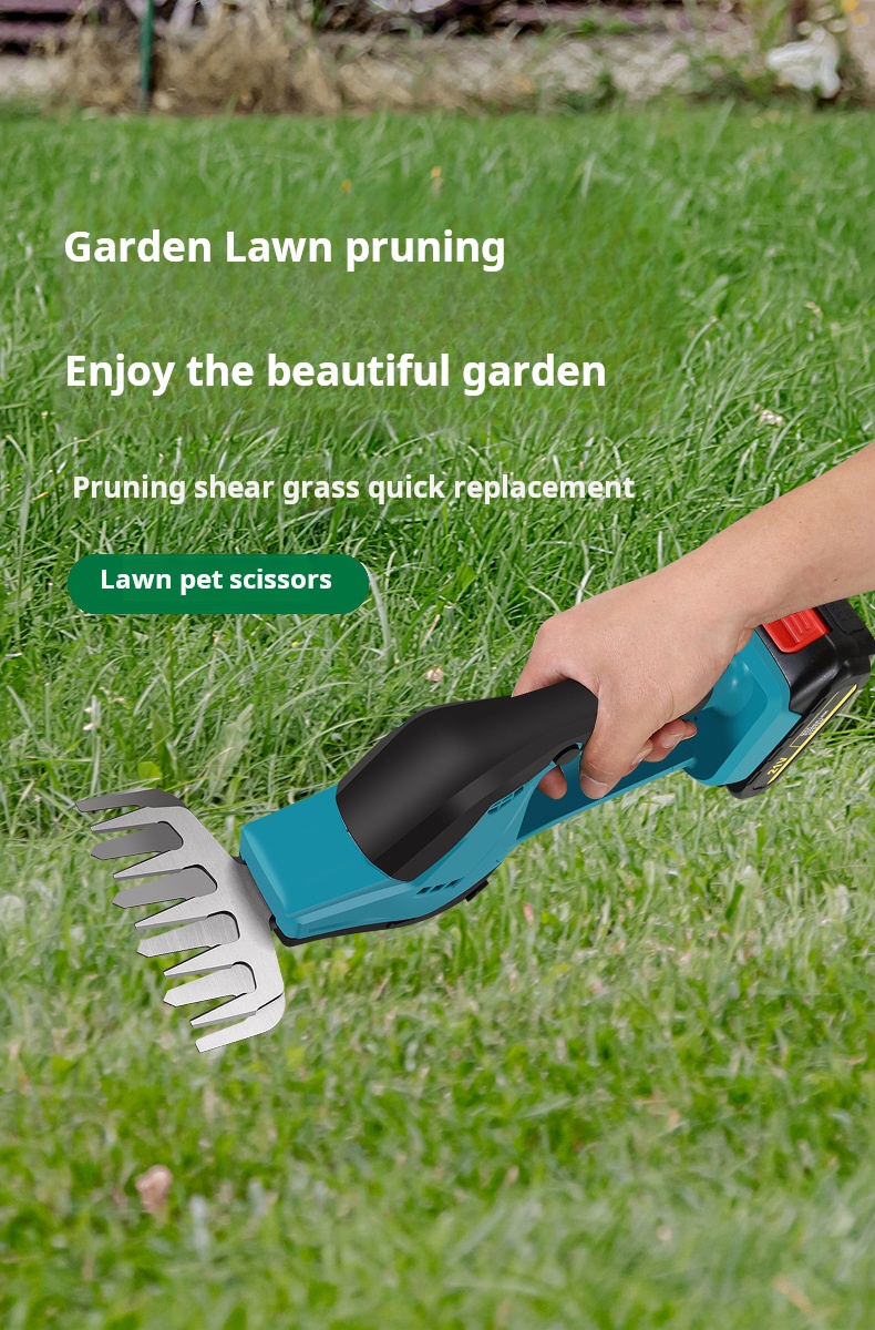 500W Electric Wireless Lithium Battery Lawn Mower For Trim Lawn Hedges
