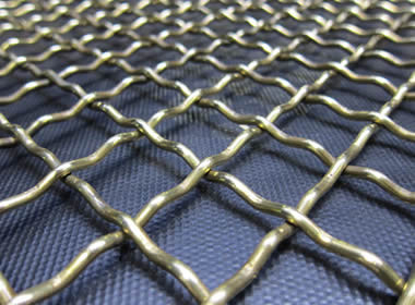 High Manganese 65mn Vibrating Screen Mesh Woven With Clamp Bending