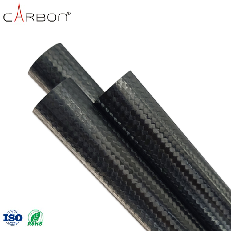 Strong and Durable H Content % 0.009% Carbon Fiber Tube for Sports Machinery Equipment