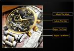 Black dial fashion brand KINYUED watch tourbillon automatic mens watch