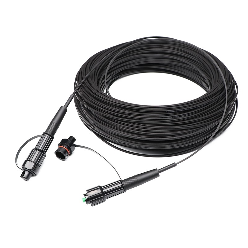 Waterproof Mini Fiber Optic Patch Cord SCAPC HUAWEI Connector IP67 FTTA Outdoor