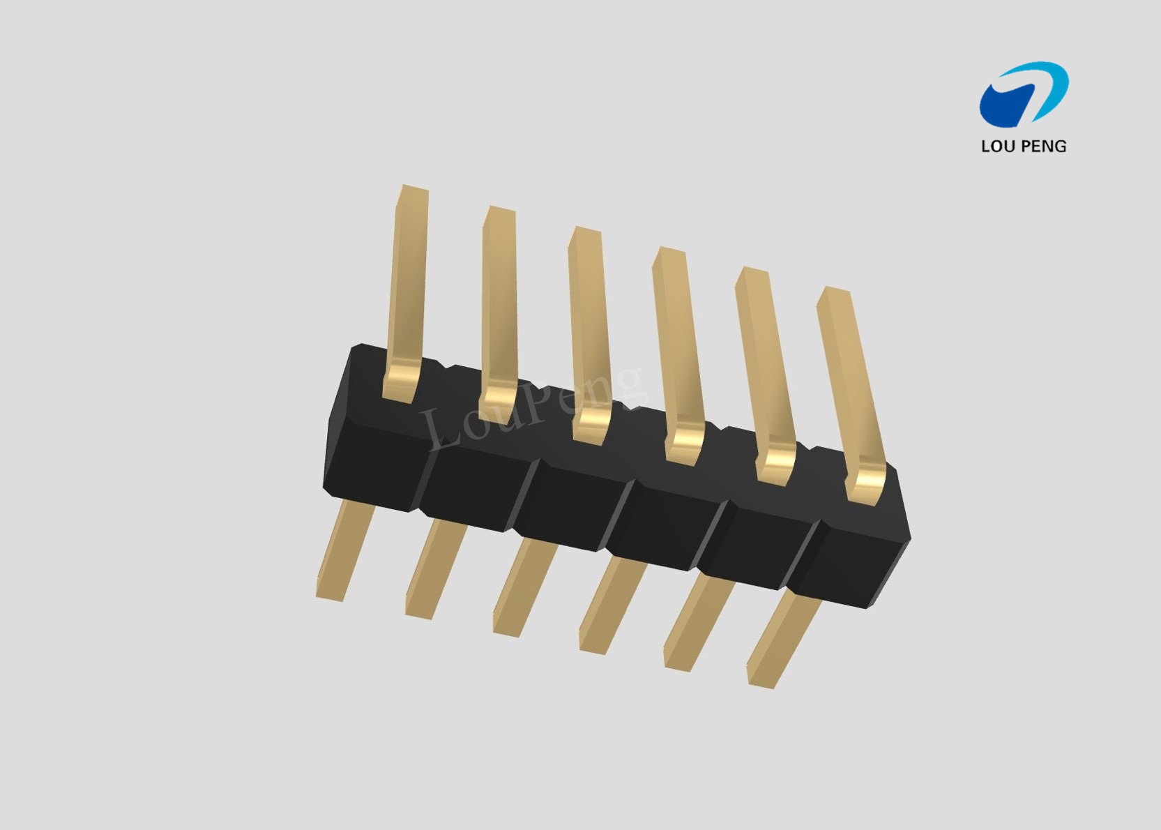 Pin Header 1x06pin 1.00mm pitch horizontal