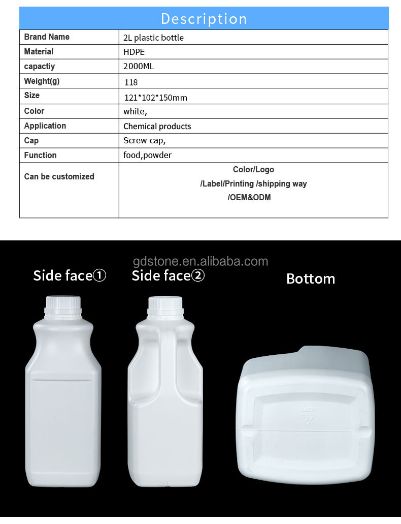 Milk HDPE Plastic Bottle With Screw Lid Leakproof 118g
