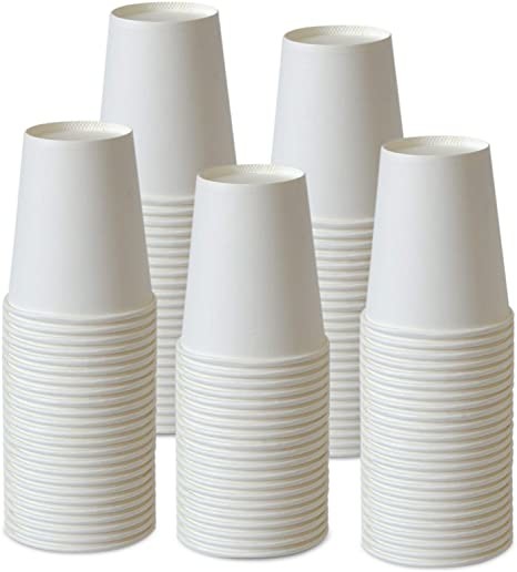 8oz Disposable Paper Cups Hot / Cold Beverage Drinking For Party Picnic BBQ