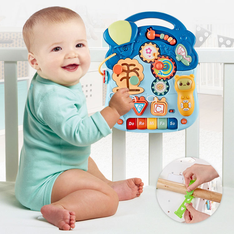 12 Inch Baby Walker Activity Center for Toddler Learning to Walk Sit Stand Early Push Toys Infant Boys Girls Pull Wheels Musical Walking