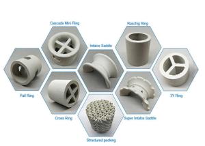 China Alkali Resistant Ceramic Pall Ring Packing wholesale