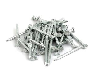 China Galvanized Flat Head Concrete Nails Steel 4 Inch 100mm Silver White wholesale