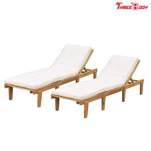 China Modern Outdoor Chaise Lounge , Brow / Beige Patio Furniture Chaise Lounge wholesale