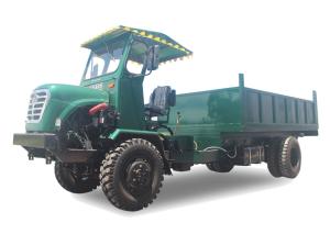 China Articulated Chassis Four Wheel Drive Dump Truck / Small Tipper Truck 50HP Air Brake wholesale