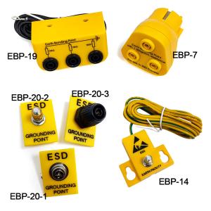 China ESD Earth Facility 1x10mm Stud Yellow Grounding Plug Socket wholesale