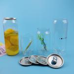 EOE 202# 52MM 300ml Clear Plastic Beverage Cans