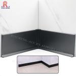 7075 Aluminium Skirting 100mm Distortion Resistant Waterproof