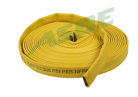 Lay Flat Nitrile Rubber Fire Hose For Fire Fighting 5 Years Guarantee