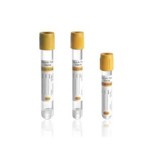 China CE Certified Vacuum Venous Vacuum Blood Collection Gel And Clot Activator Yellow Cap Tube wholesale