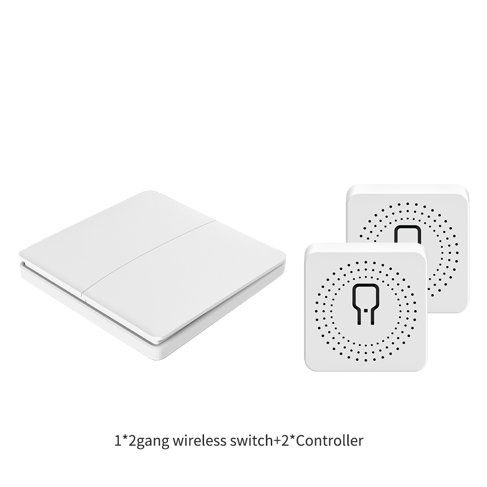 16A 433Mhz Wireless Kinetic Energy Switch 2 Way Push Button Waterproof Light Switch