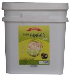China OEM Red Sliced Pickled Sushi Ginger 9.08kg wholesale