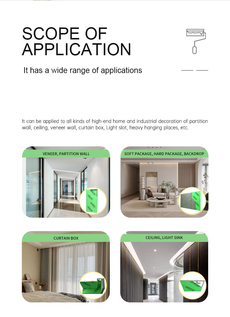 Water Resistant Gypsum Board 4x8ft for Partition Walls