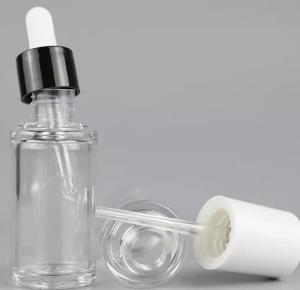 China Clear Cosmetic 30ml Plastic Dropper Bottles For Hair Lash Facial Serum wholesale