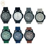 Fashionable Round Dial Silicone Unisex Wristwatch Trendy Waterproof Watch With