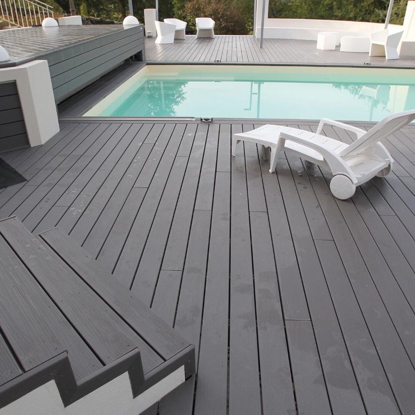 Outside Environmental Waterproof WPC Solid Decking (NYS150*25)