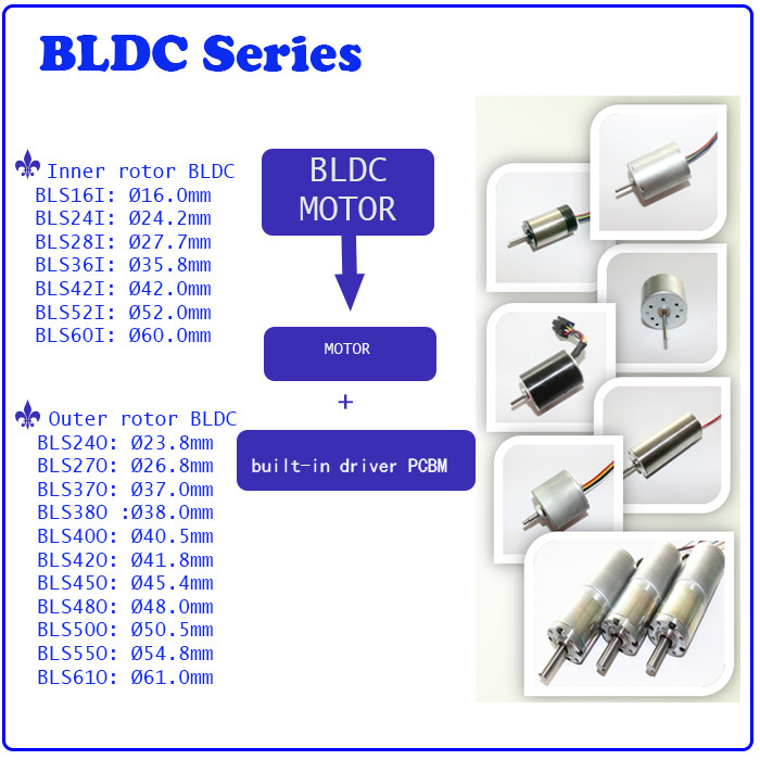 18000rpm Outer Rotor motor , High Speed hair dryer brushless motor