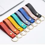 Custom Bulk Car Leather Keychain Zinc Alloy Metal Letterpress Printing
