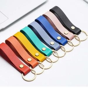 China Custom Bulk Car Leather Keychain Zinc Alloy Metal Letterpress Printing wholesale