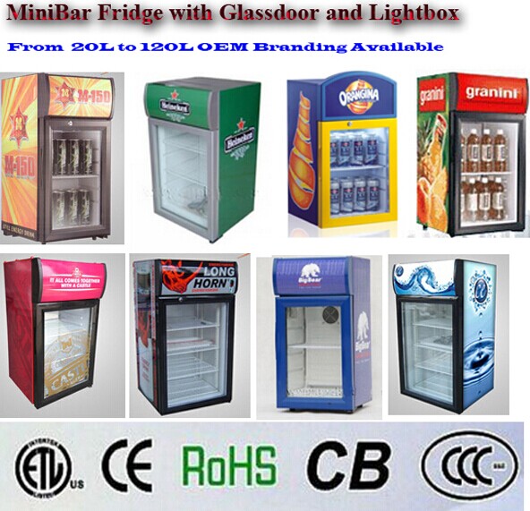 mini Drink Show Case Cooler front open Cooler Displayer freezer