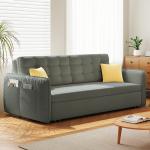 Jieshun Furniture Sliding Iron Frame Rental House Living Room Velvet Lazy Sofa