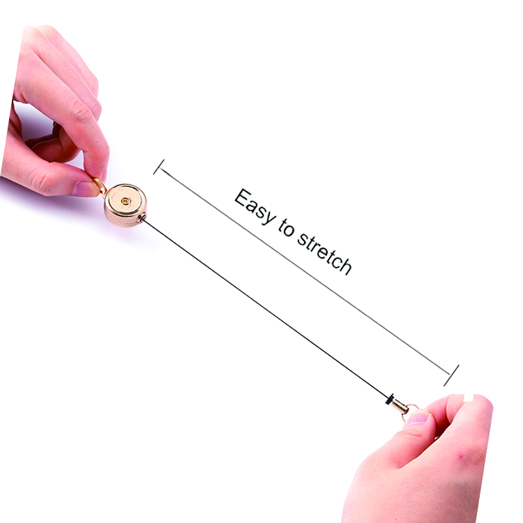 Deyi Retractable Metal Badge Reel Swivel Alligator Clip Students, Teachers, Office Worker