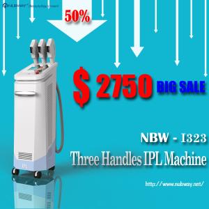 China Very Special Price:50% discounts! 3 handles best IPL hair removal system manufacture wholesale