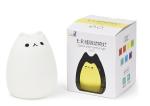 USB Charge Carton Silicone Night Light Multicolor Cute Cat Silicone Soft Nursery