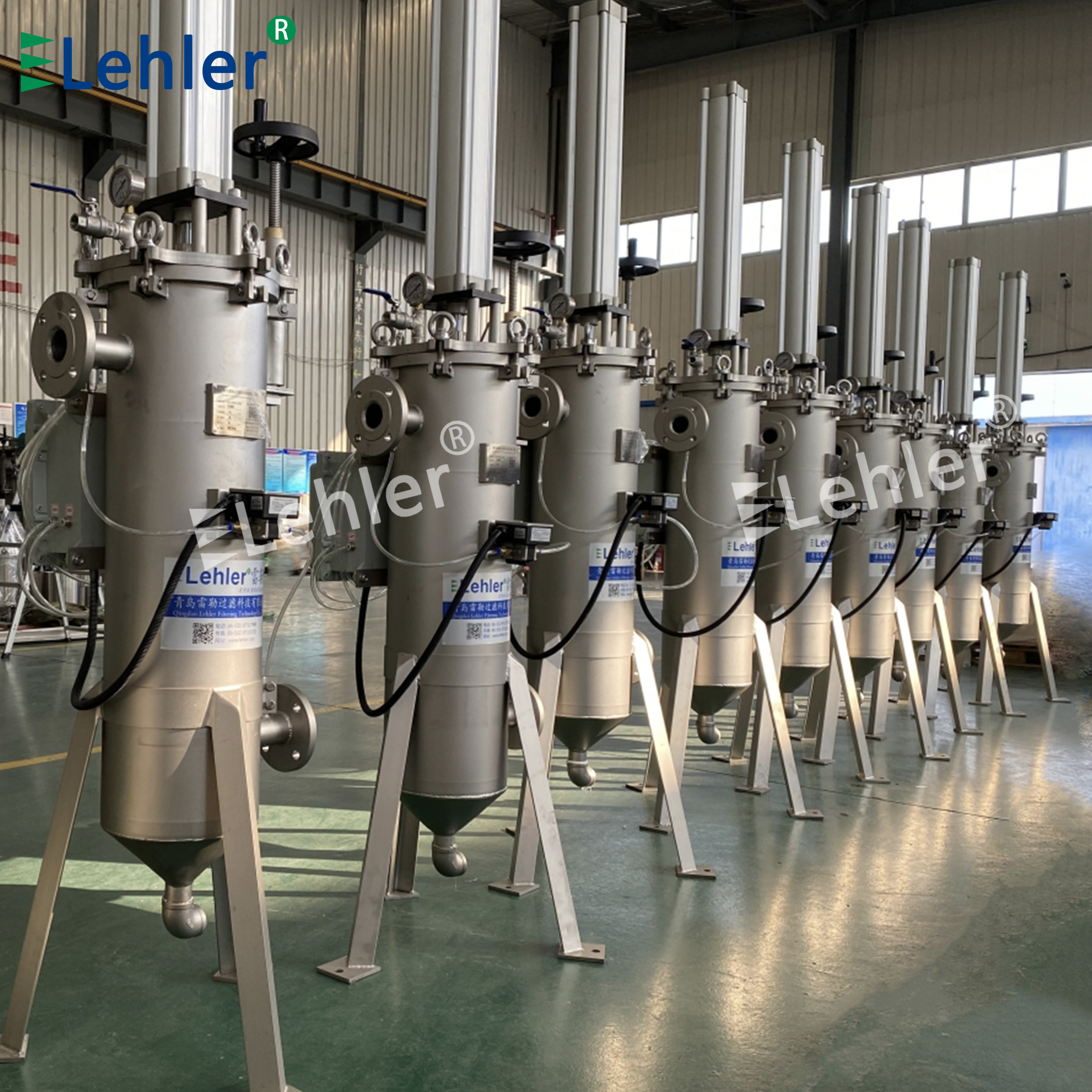 High Performance Inner Scraper LFN219 Pneumatic Scraping Self Cleaning Stainless Steel 304 Filter Vessel For Viscous Liquid Filtration