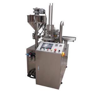 China 2.5-350ml Rotary Cup Filling Sealing Machine For Fruit Juice wholesale