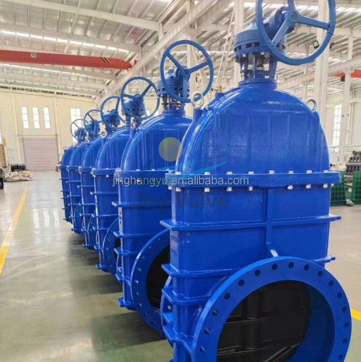 China PN16 Ductile Iron Gate Valve Flange End Electric Resilient Seated wholesale