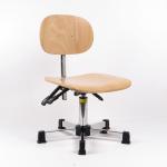 Plywood Adjustable Industrial Production Chairs 3 Ways Wooden Swivel Chair