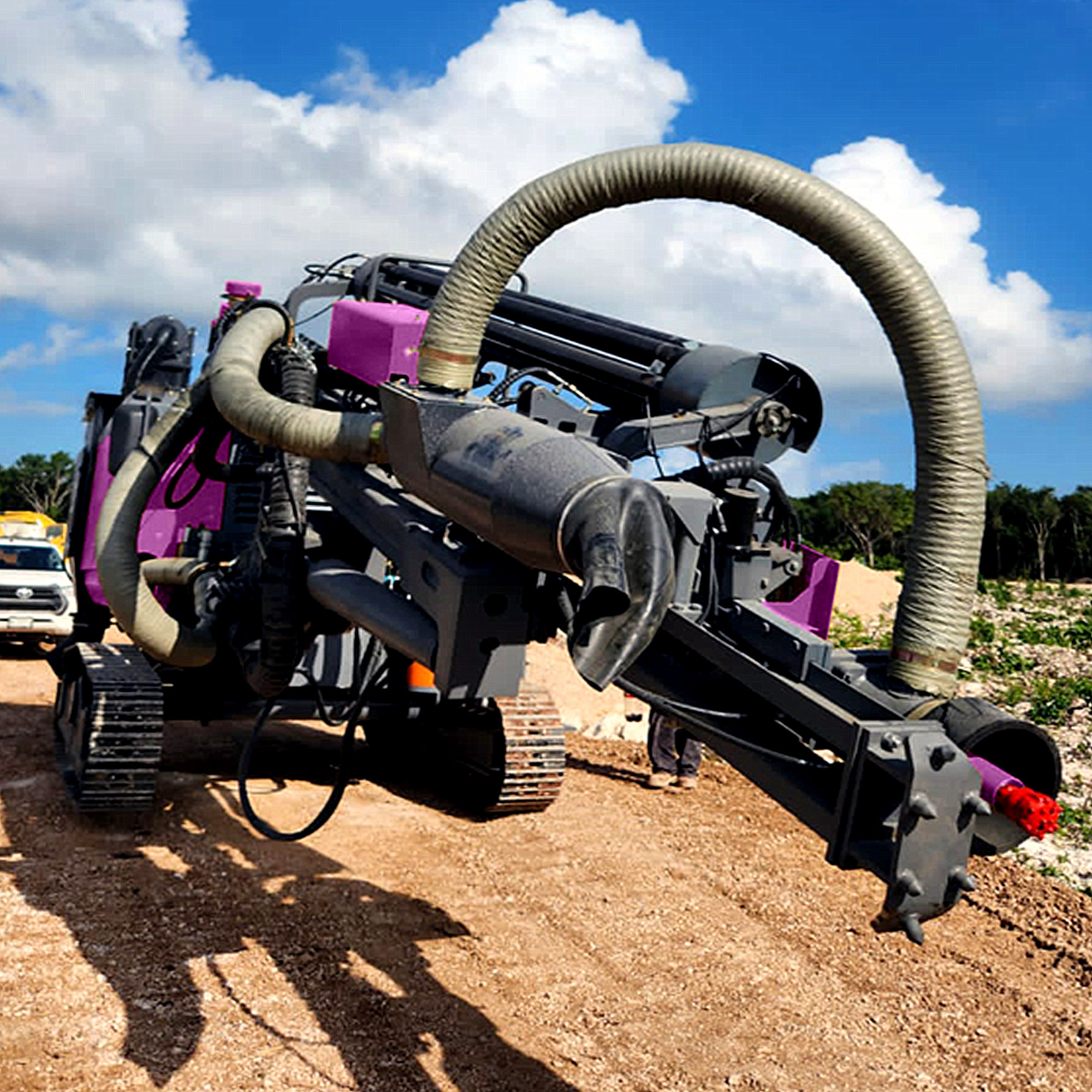 180° Rotary Borehole DTH Drilling Machine Mining Hydraulic Drilling Rig Integrated Drilling Equipment