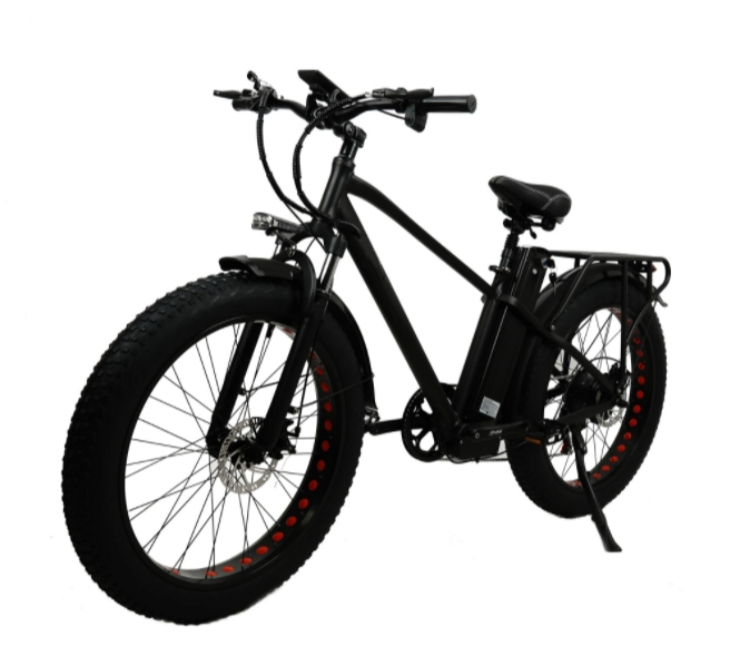 48V 17Ah 7 Speed Electric Fat Tire Bike 750W 26 Inch Electric Mountain Bike For Adults