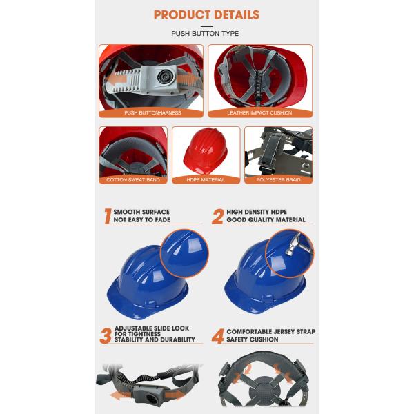 High Hardness Carbon Fiber Construction Head Protector Safety Helmet For Construction Materials Shifting
