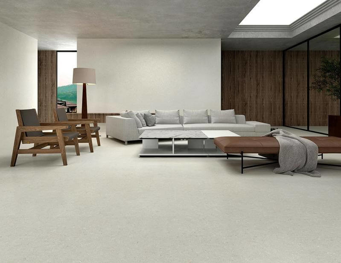 Gray Elegant Baby Face Glazed Porcelain Tile ISO9001 And 1200x1200mm Inside Floor Tiles For Rebuilding And Bathroom