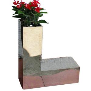 China Silver flower pots on the balkon letters metal planters wholesale