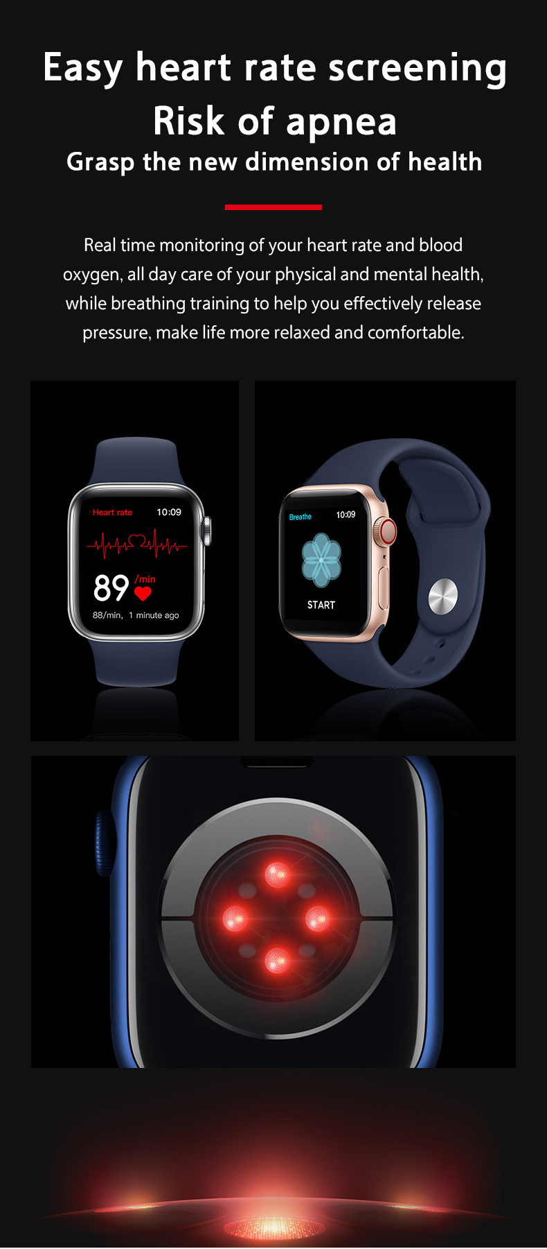 T500+ 1.75 Inch Full Screen Smartwatch Bluetooth Calling