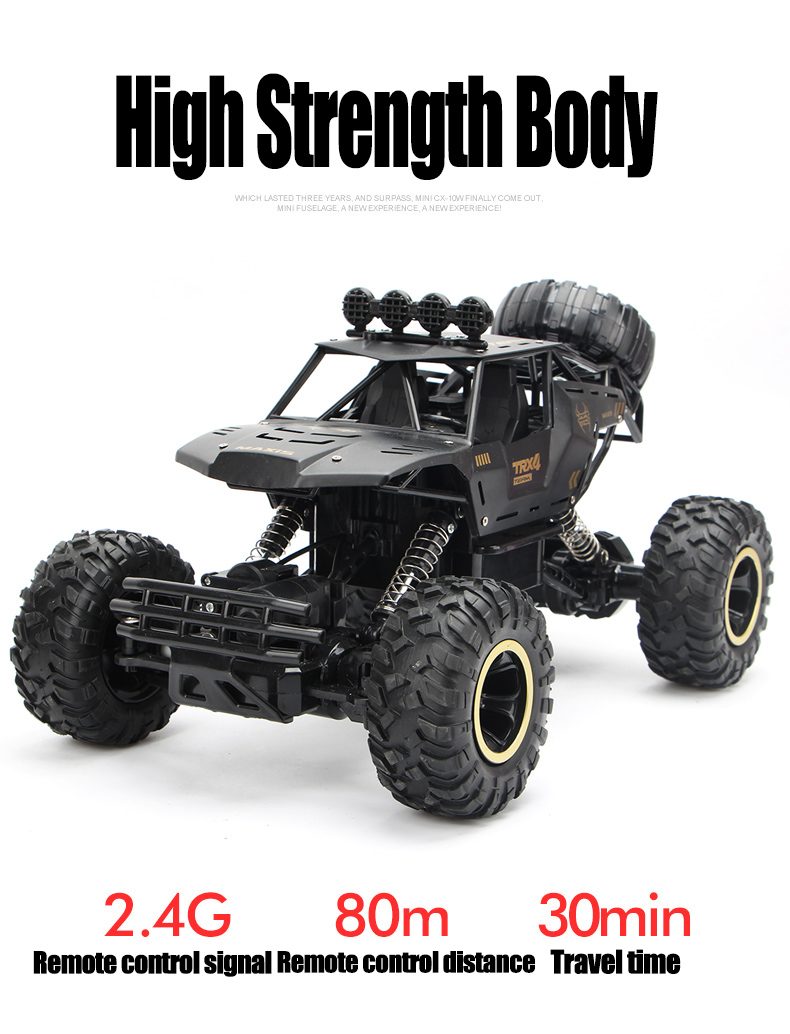 4WD Rechargeable Rock Crawler Electric Off Road Radio Remote Control Car for Kids Gifts