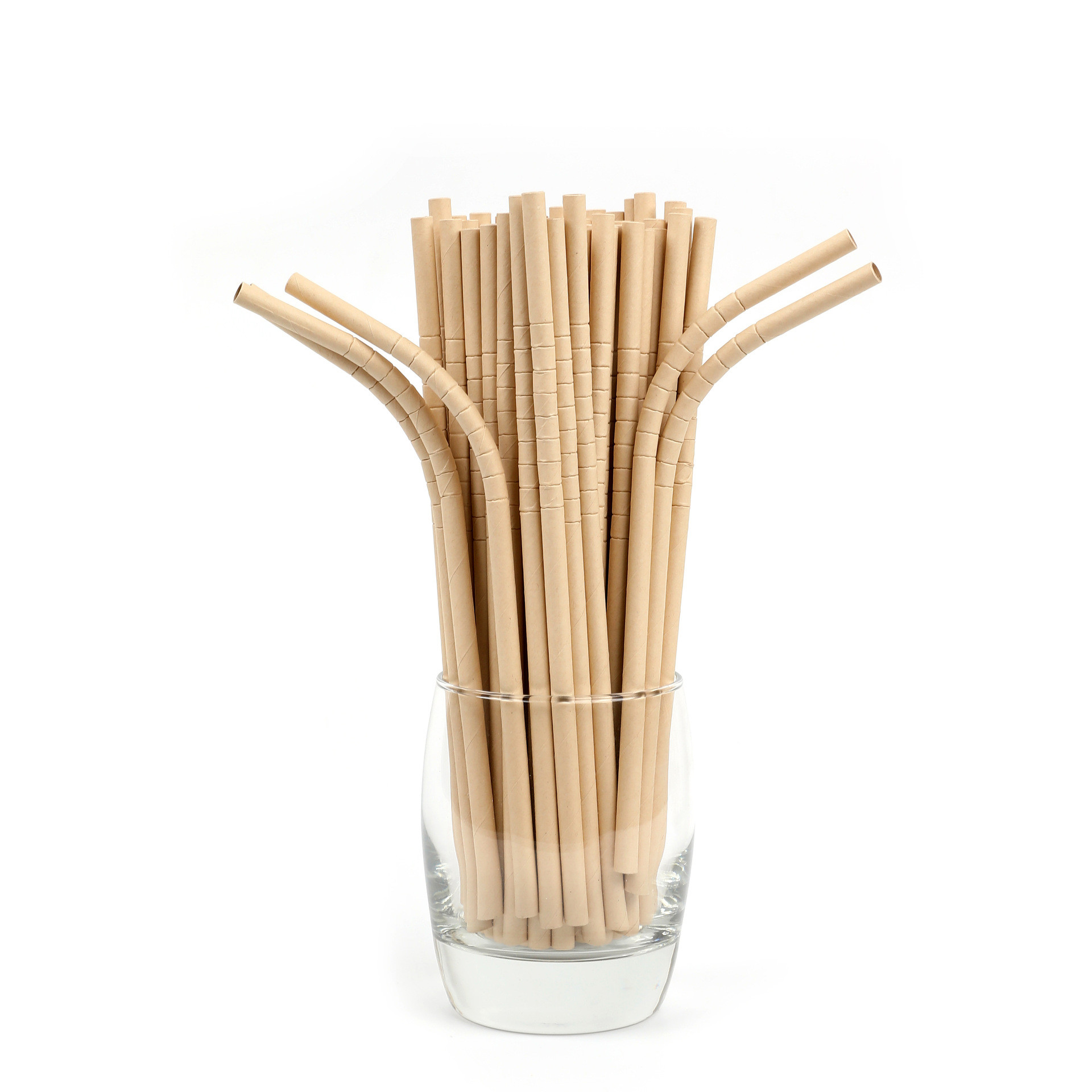 Multi Color Caliber Striped Paper Straws CMYK Pantone Printing