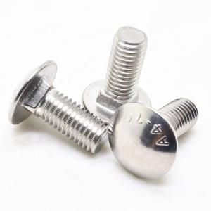 China DIN603 A4-70 Stainless Steel 316 Extra Large Head Carriage Bolt wholesale